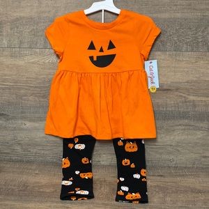 Girls, pumpkin Halloween outfit